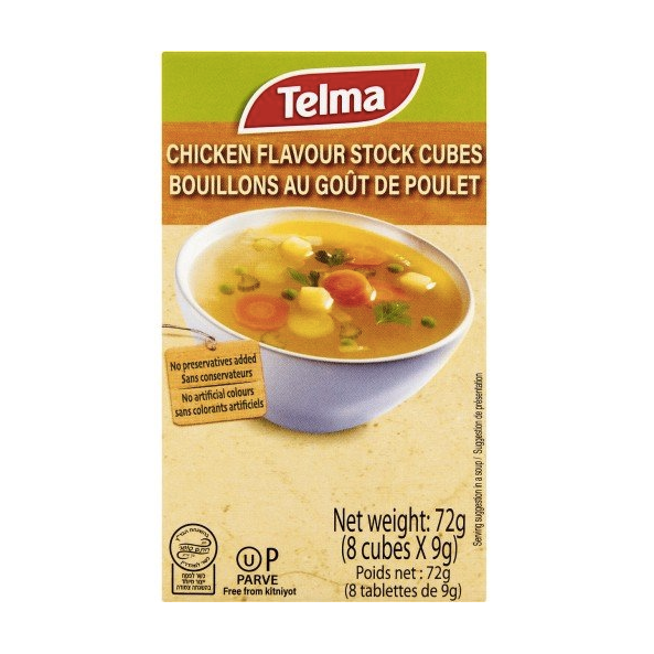 Telma Chicken Flavour Stock Cubes (Pack of 8)