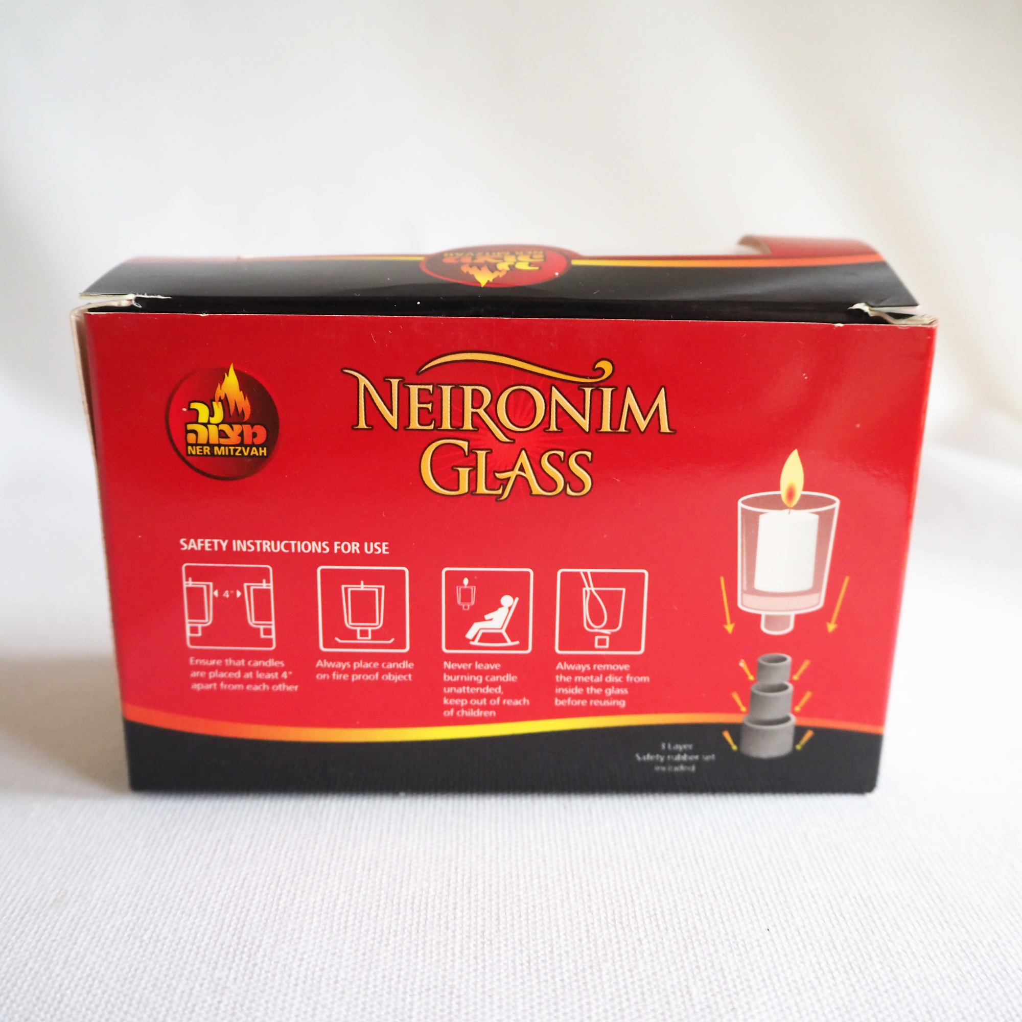 Ner Mitzvah - Neironim Glass Holder Set
